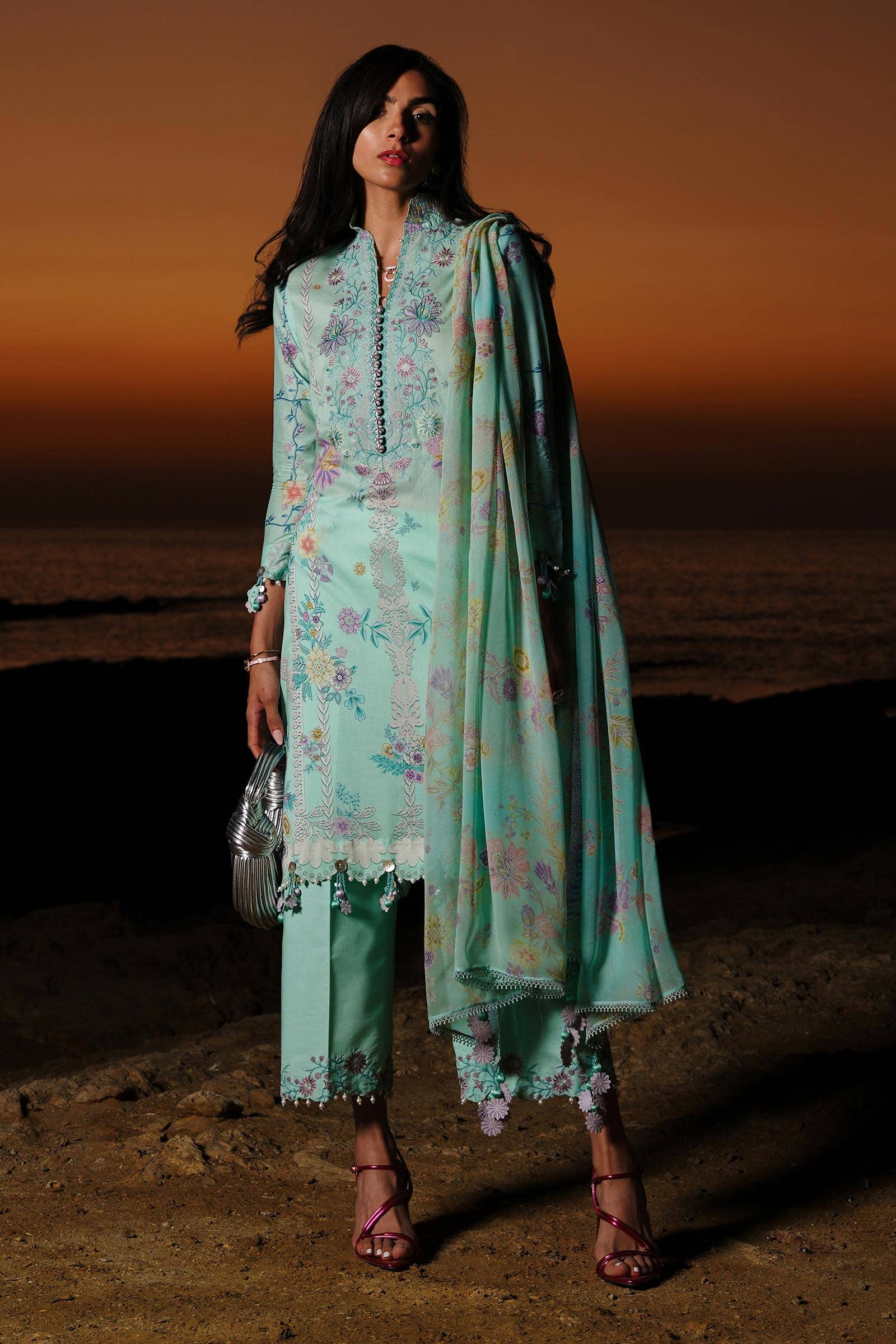 Sana Safinaz | Muzlin Spring 24 | M241-008B-CI - Official Sana Safinaz stockist in UK - Sakeena London