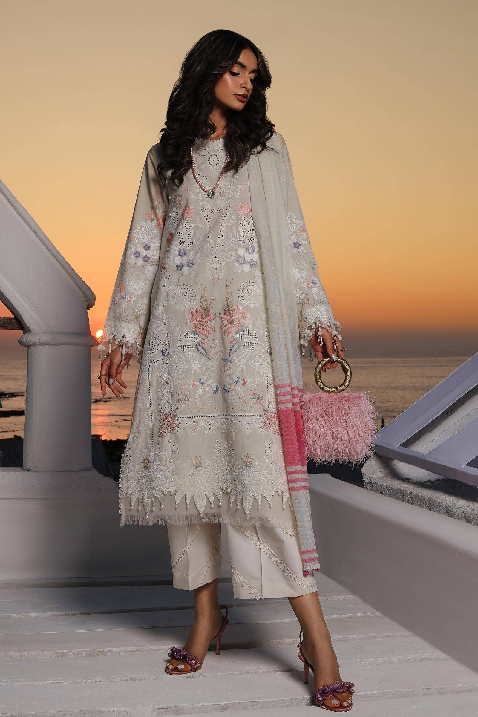 Sana Safinaz | Muzlin Spring 24 | M241-009A-DF - Official Sana Safinaz stockist in UK - Sakeena London