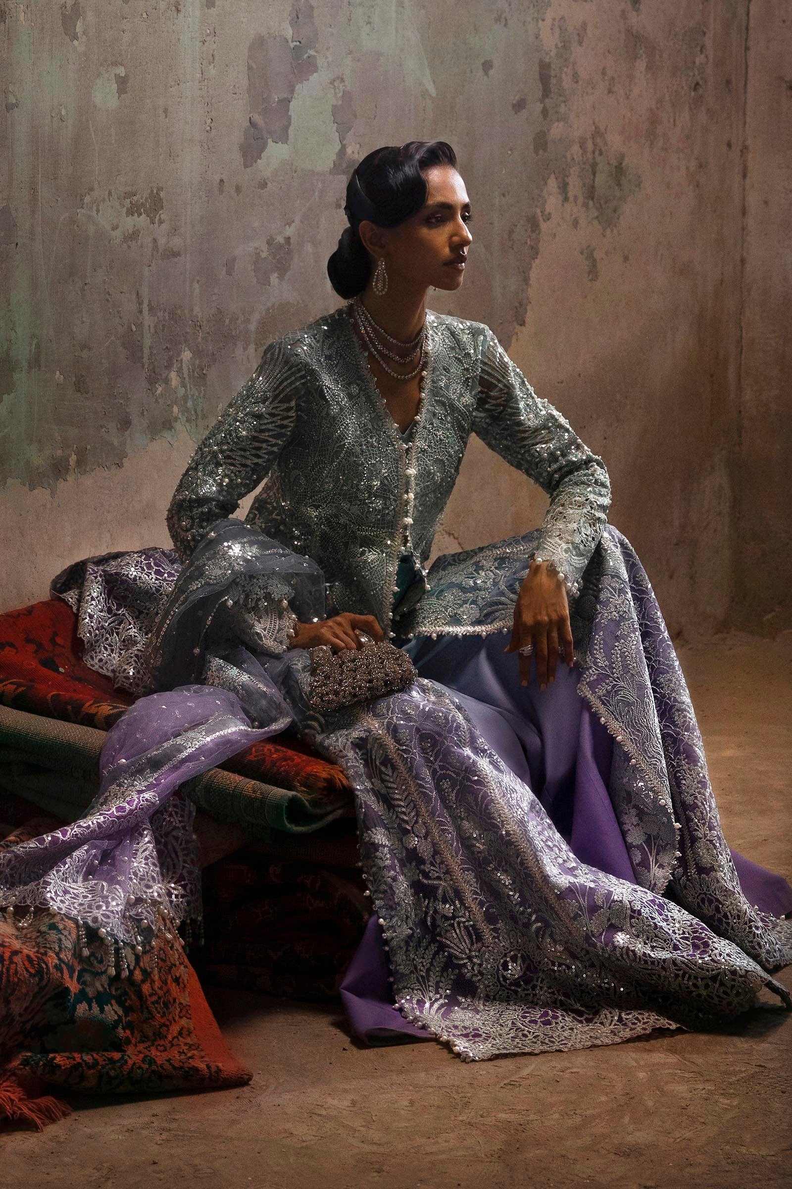 Sana Safinaz | Nura Festive 25 | N252-002-3CX - Official Sana Safinaz stockist in UK - Sakeena London