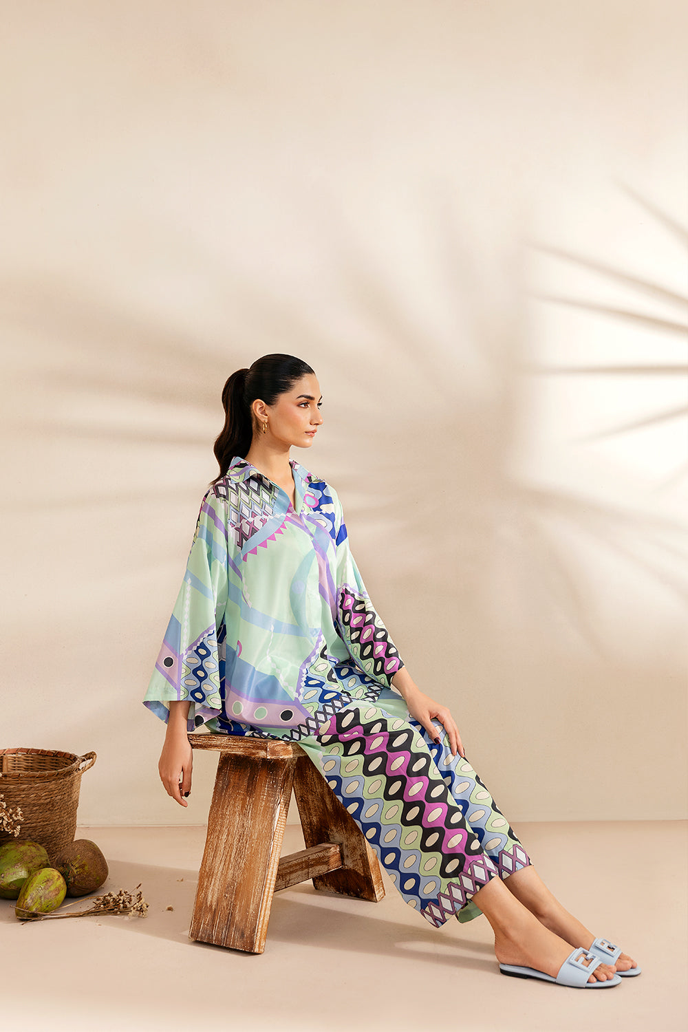 Saira Rizwan | Silk Coords 25 | PARADISE PRISM - SRSP-25-05 - Official Saira Rizwan stockist in UK - Sakeena London