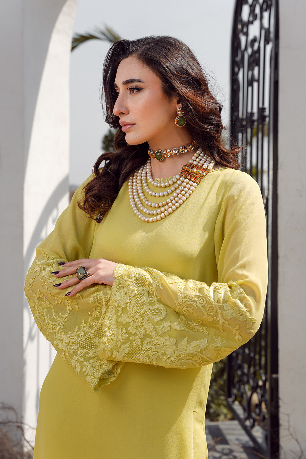Nilofer Shahid | Verve Summer 24 | Evara (3pc) ÃÂ¢- Verve SS 24 - Official Nilofer Shahid stockist in UK - Sakeena London