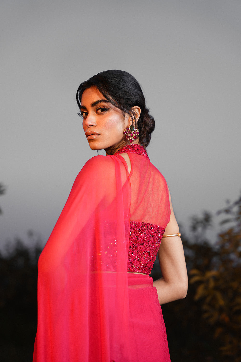 Nilofer Shahid | Verve Summer 24 | Radiant Rebel (Saree) - Official Nilofer Shahid stockist in UK - Sakeena London