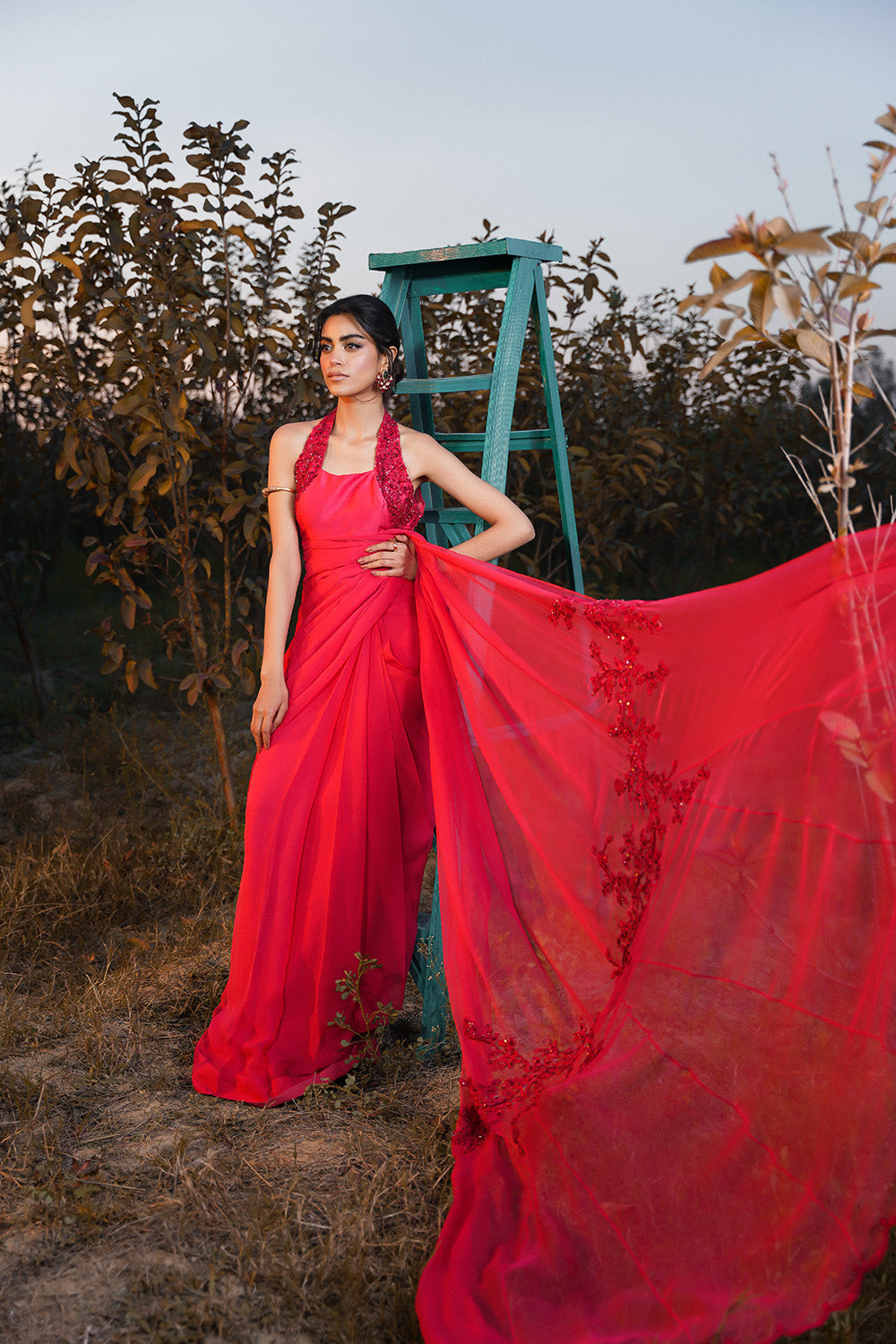 Nilofer Shahid | Verve Summer 24 | Radiant Rebel (Saree) - Official Nilofer Shahid stockist in UK - Sakeena London