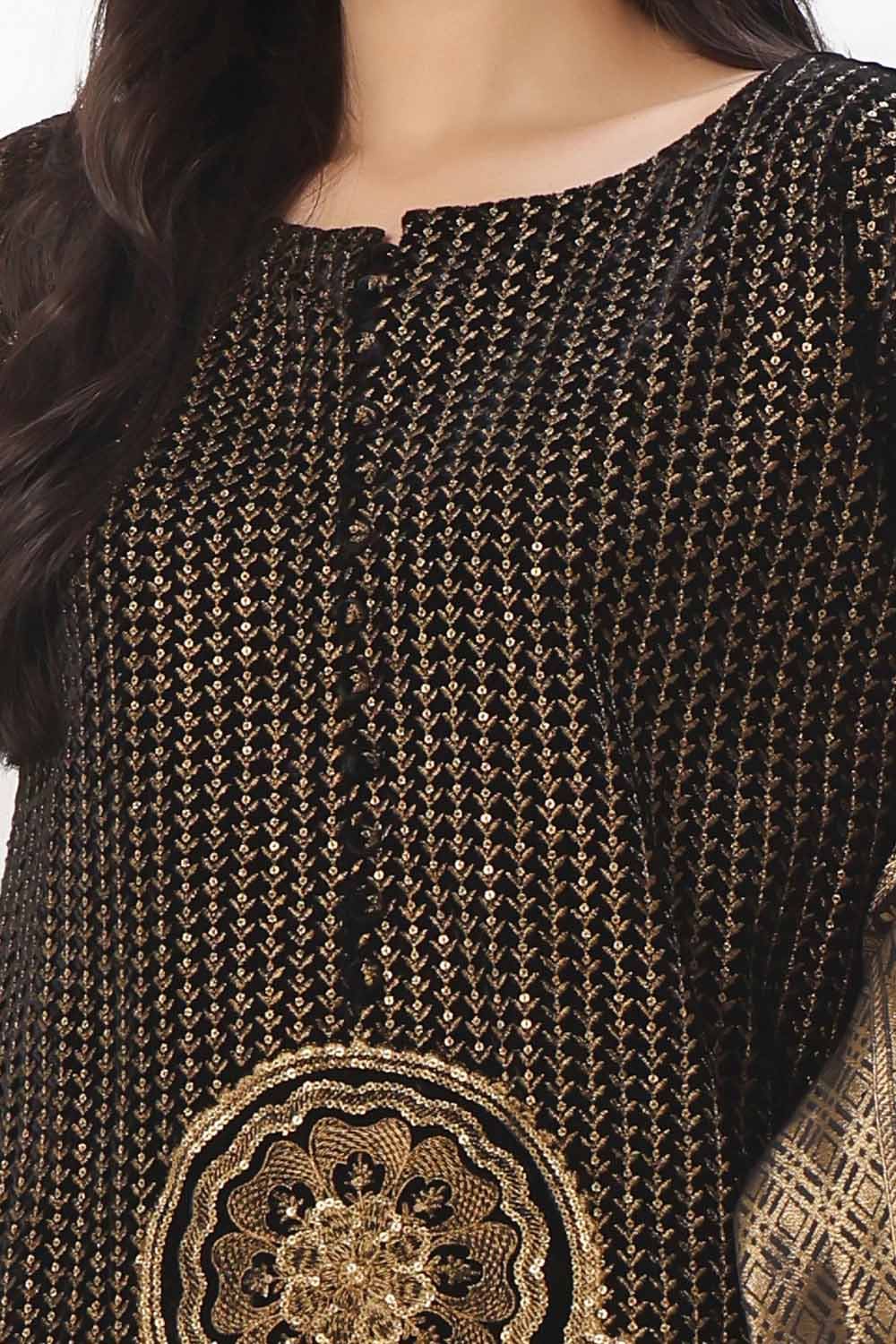 Gul Ahmed | Winter Collection 24 | Jacquard Dupatta NS-42001 - Official Gul Ahmed stockist in UK - Sakeena London