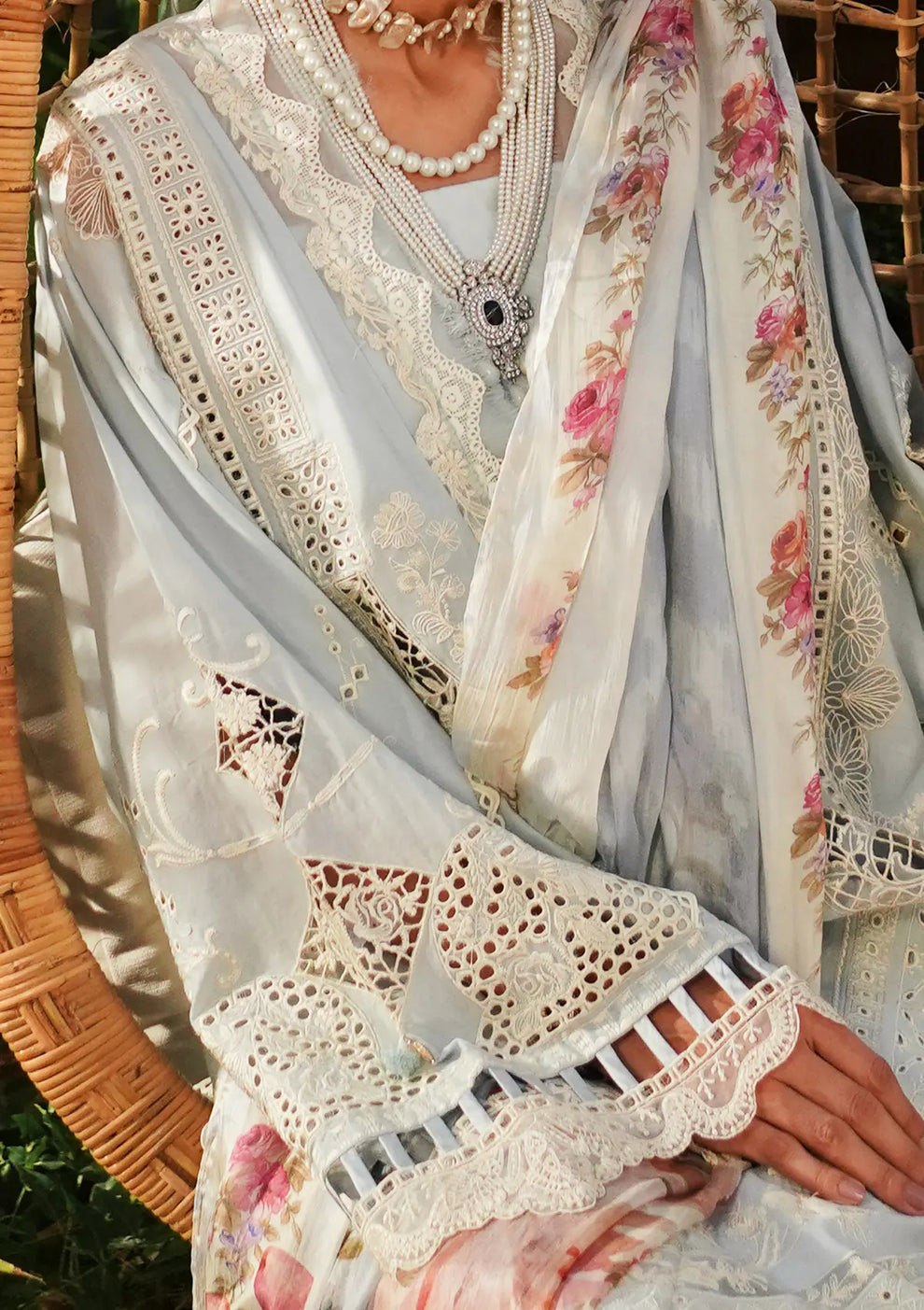 Kahf Premium | Luxury Lawn 24 | KLE-03B Heaven - Official Kahf Premium stockist in UK - Sakeena London