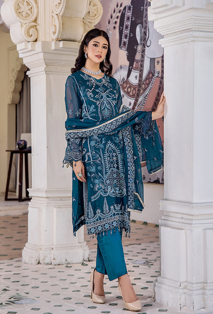 Humdum | Pareesha Embroidered Collection | PS-08 - Official Humdum stockist in UK - Sakeena London