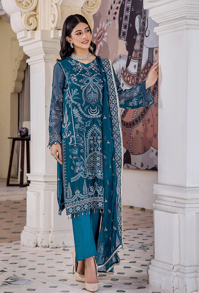 Humdum | Pareesha Embroidered Collection | PS-08 - Official Humdum stockist in UK - Sakeena London