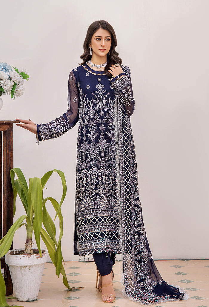 Humdum | Pareesha Embroidered Collection | PS-01 - Official Humdum stockist in UK - Sakeena London