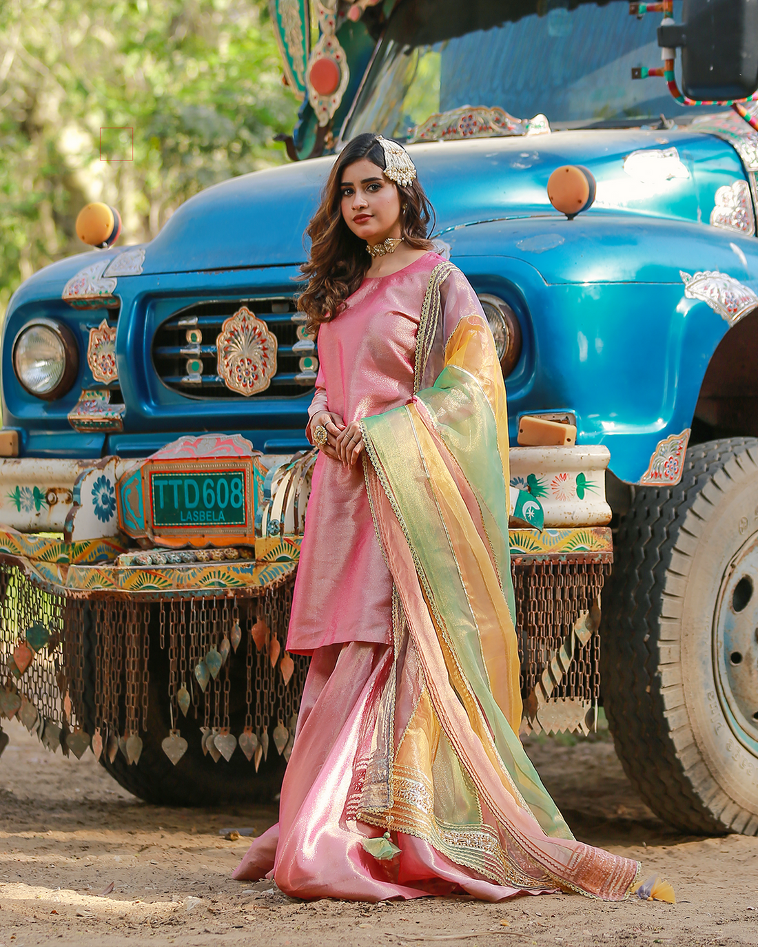Zar | Gharara Formals | Pink - Official Zar stockist in UK - Sakeena London