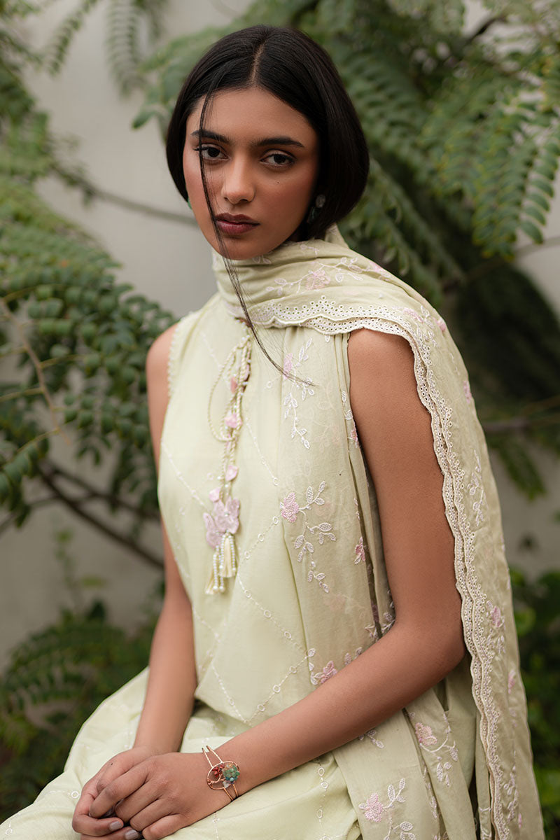 Cross Stitch | Mahiri Lawn 25 | CANARY GREEN - Official Cross Stitch stockist in UK - Sakeena London