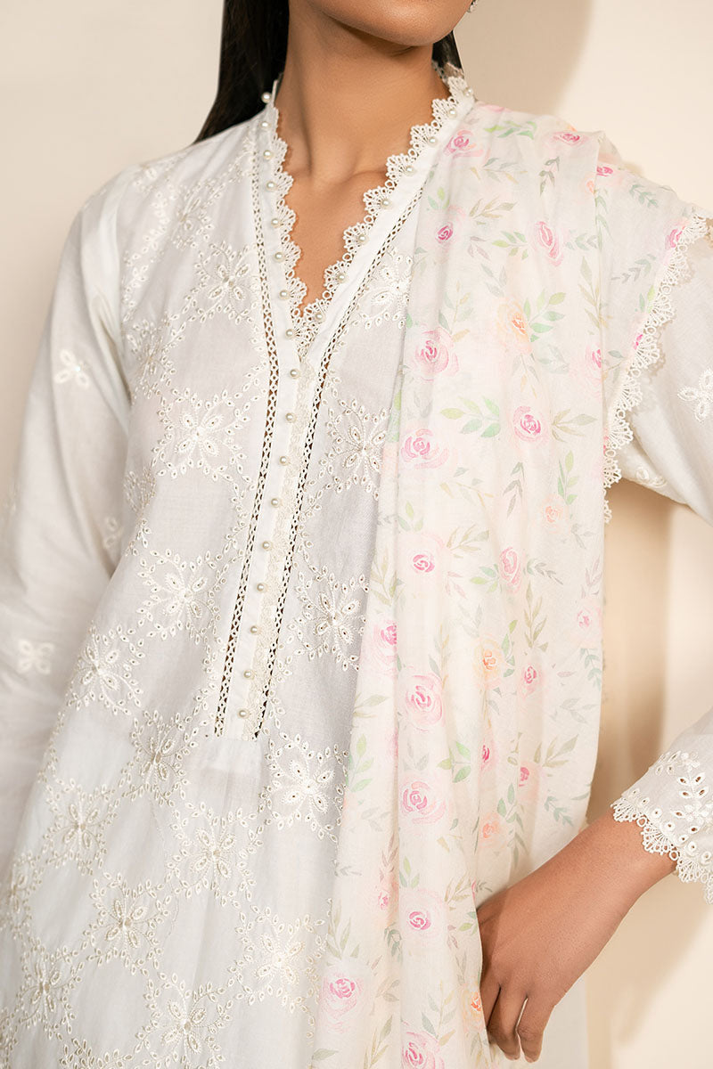 Cross Stitch | Mahiri Lawn 25 | IVORY GLINT - Official Cross Stitch stockist in UK - Sakeena London