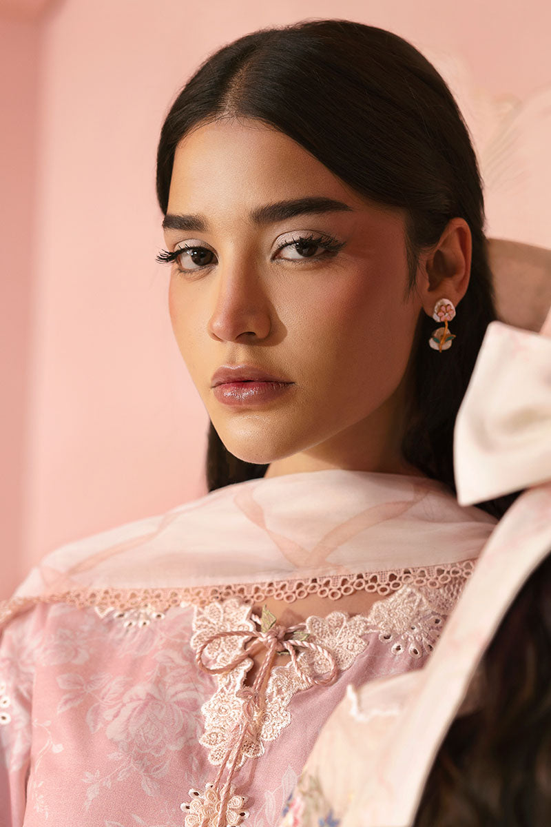 Cross Stitch | Premium Lawn 25 | FLORAL TIE - Official Cross Stitch stockist in UK - Sakeena London