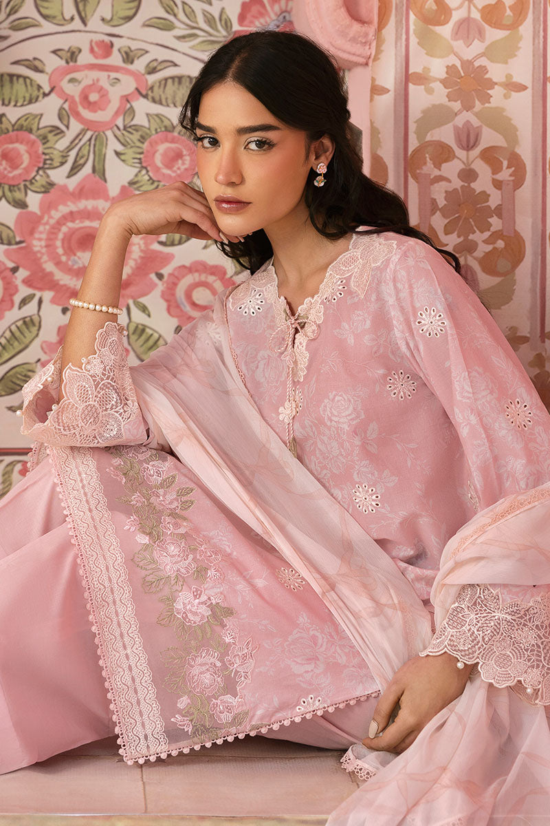 Cross Stitch | Premium Lawn 25 | FLORAL TIE - Official Cross Stitch stockist in UK - Sakeena London