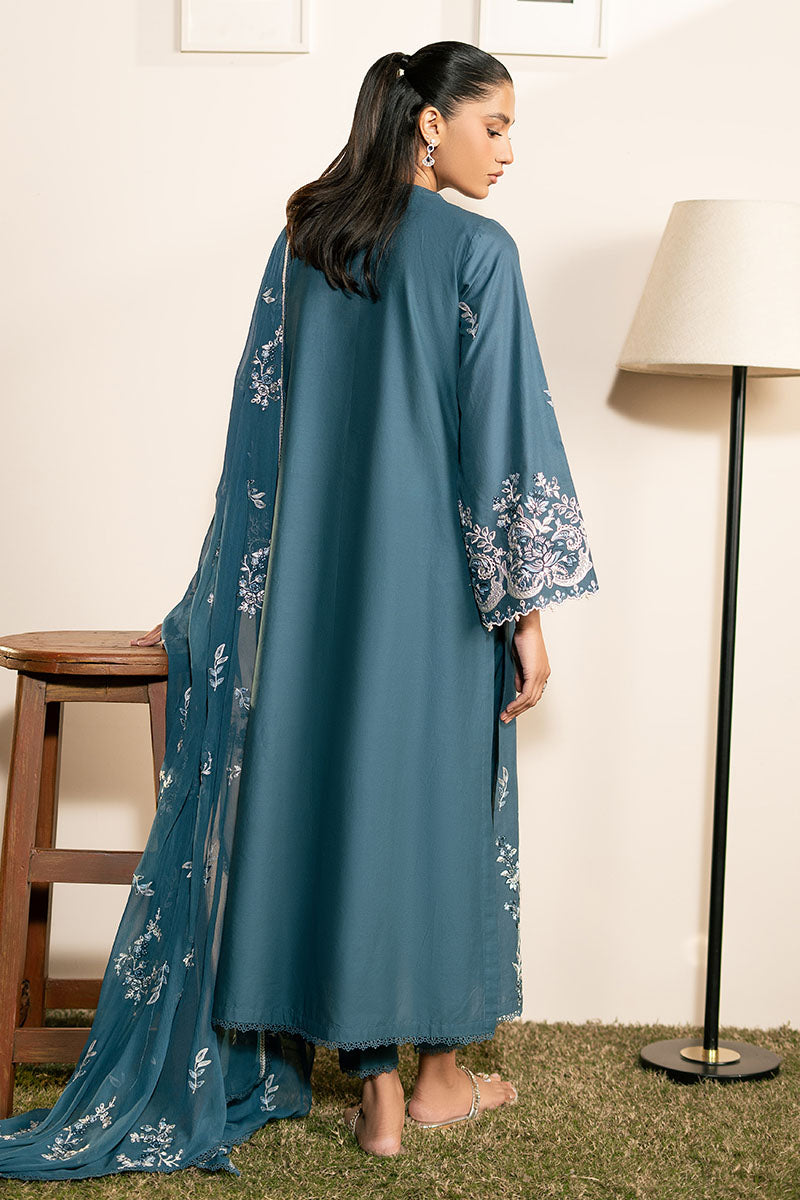 Cross Stitch | Mahiri Lawn 25 | TEAL SERENITY - Official Cross Stitch stockist in UK - Sakeena London