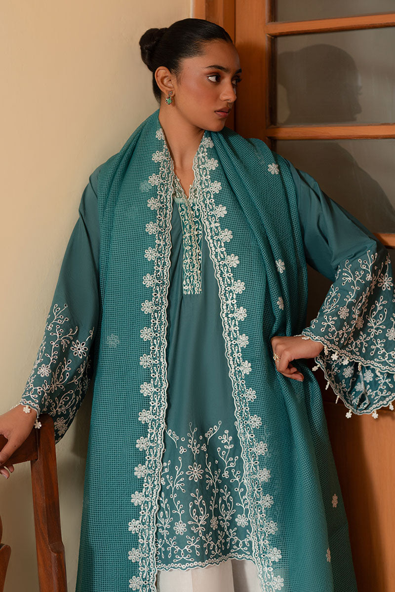 Cross Stitch | Mahiri Lawn 25 | TEAL DREAM - Official Cross Stitch stockist in UK - Sakeena London