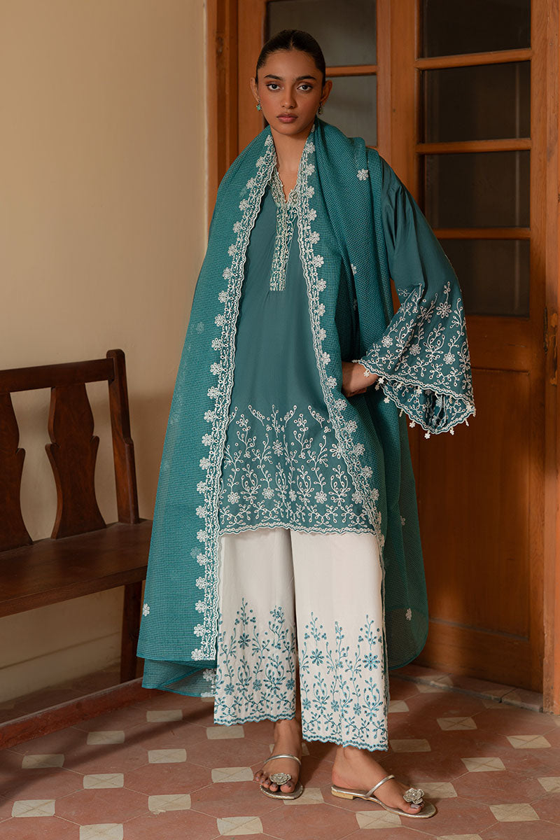 Cross Stitch | Mahiri Lawn 25 | TEAL DREAM - Official Cross Stitch stockist in UK - Sakeena London