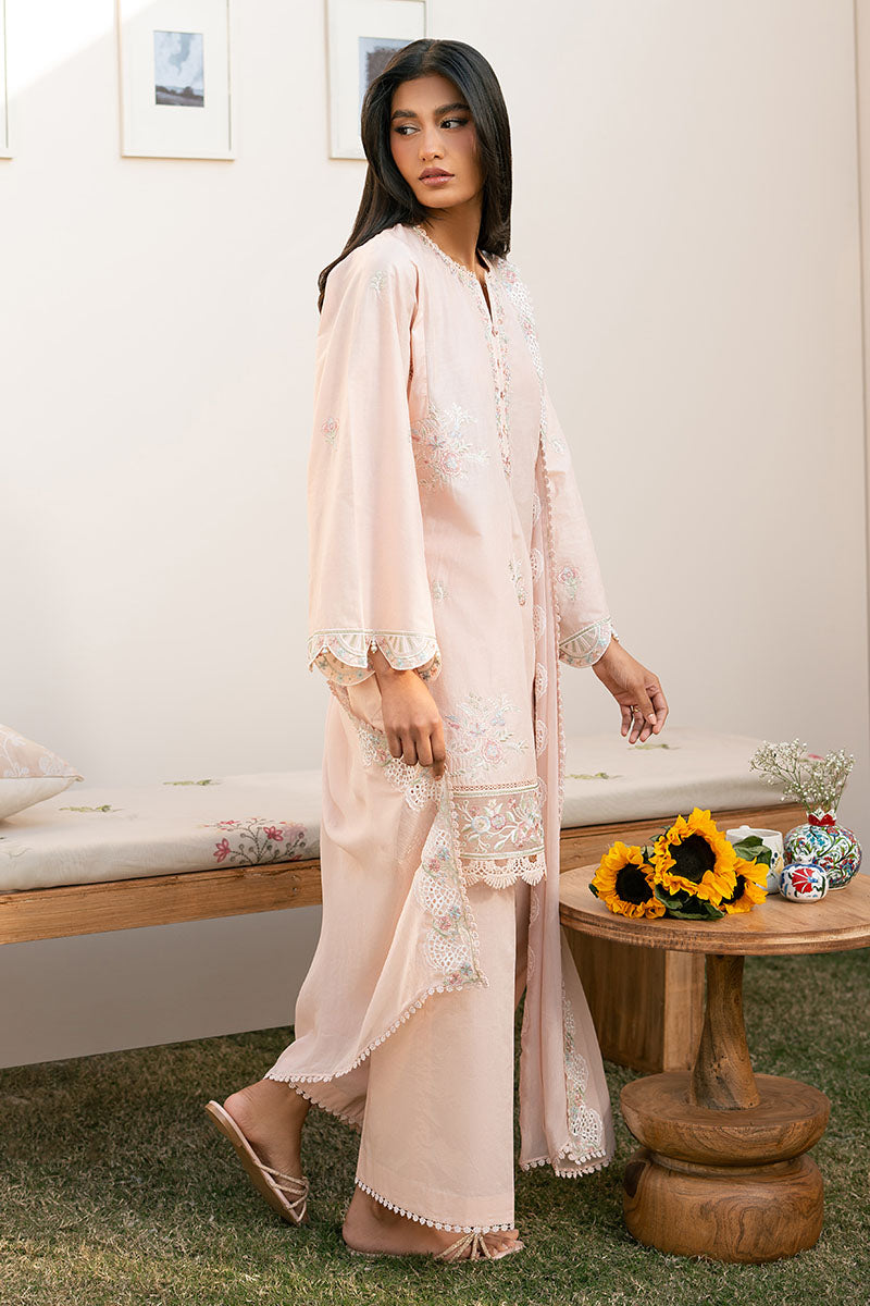 Cross Stitch | Mahiri Lawn 25 | PEACH BLOOM - Official Cross Stitch stockist in UK - Sakeena London
