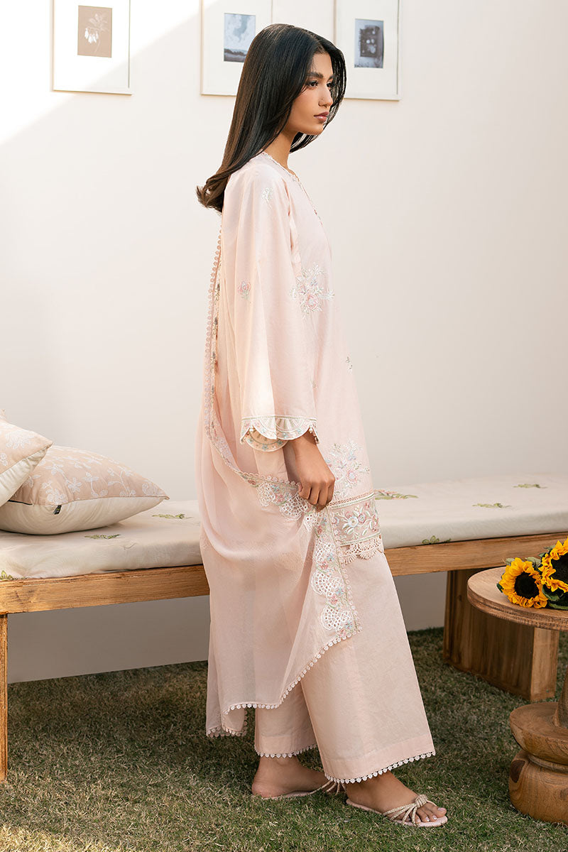 Cross Stitch | Mahiri Lawn 25 | PEACH BLOOM - Official Cross Stitch stockist in UK - Sakeena London