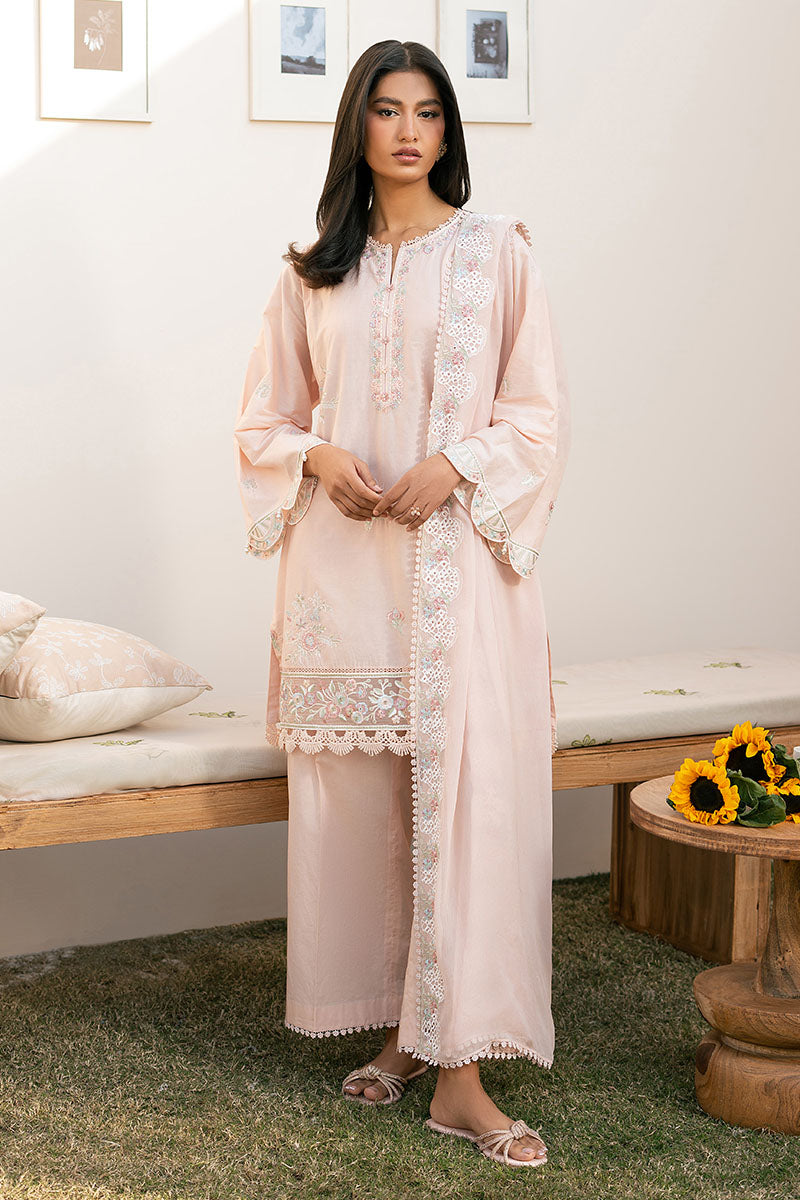 Cross Stitch | Mahiri Lawn 25 | PEACH BLOOM - Official Cross Stitch stockist in UK - Sakeena London