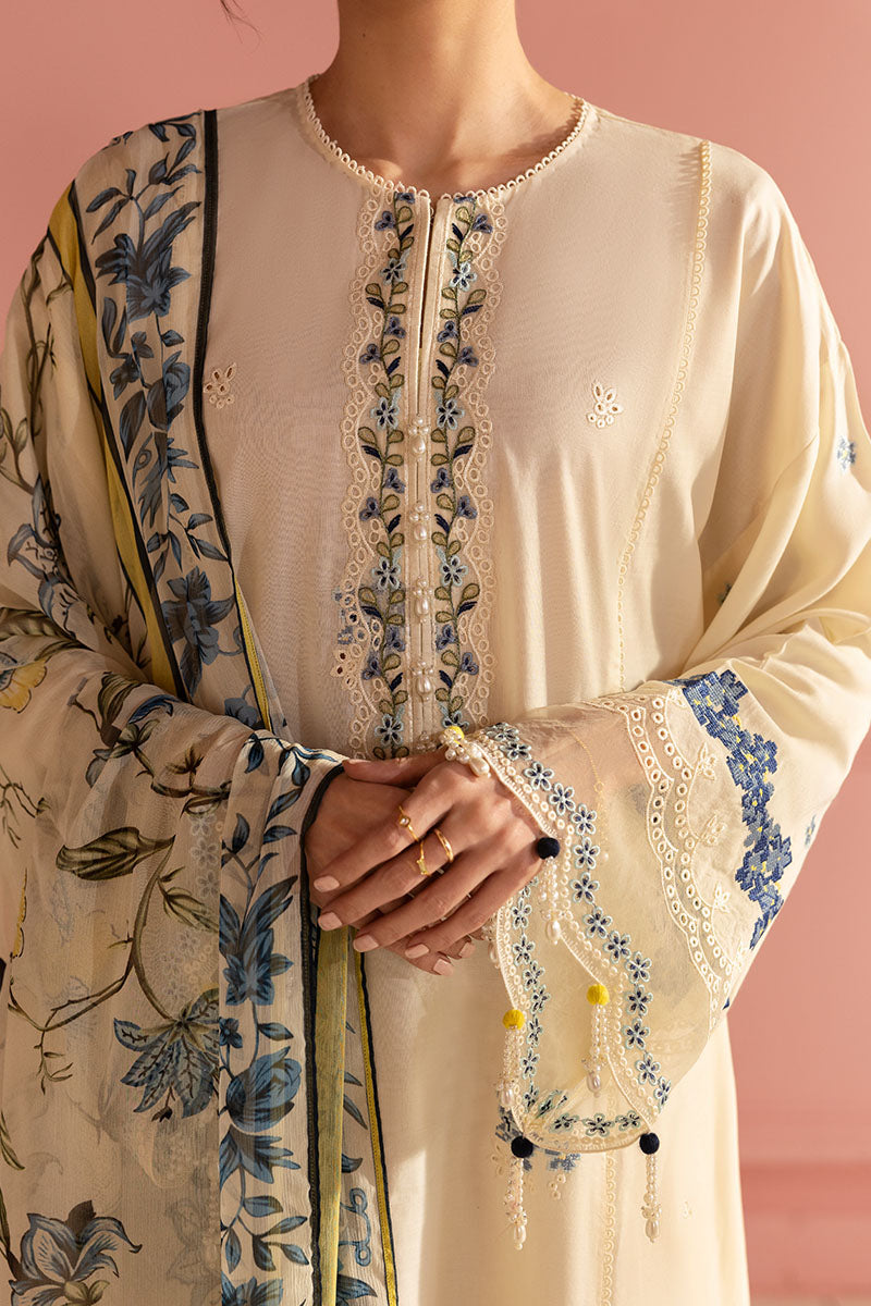 Cross Stitch | Premium Lawn 25 | BLUE ALLURE - Official Cross Stitch stockist in UK - Sakeena London