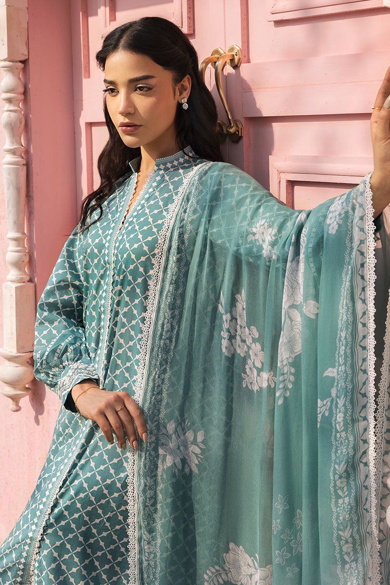 Cross Stitch | Premium Lawn 25 | TEAL GRACE - Official Cross Stitch stockist in UK - Sakeena London