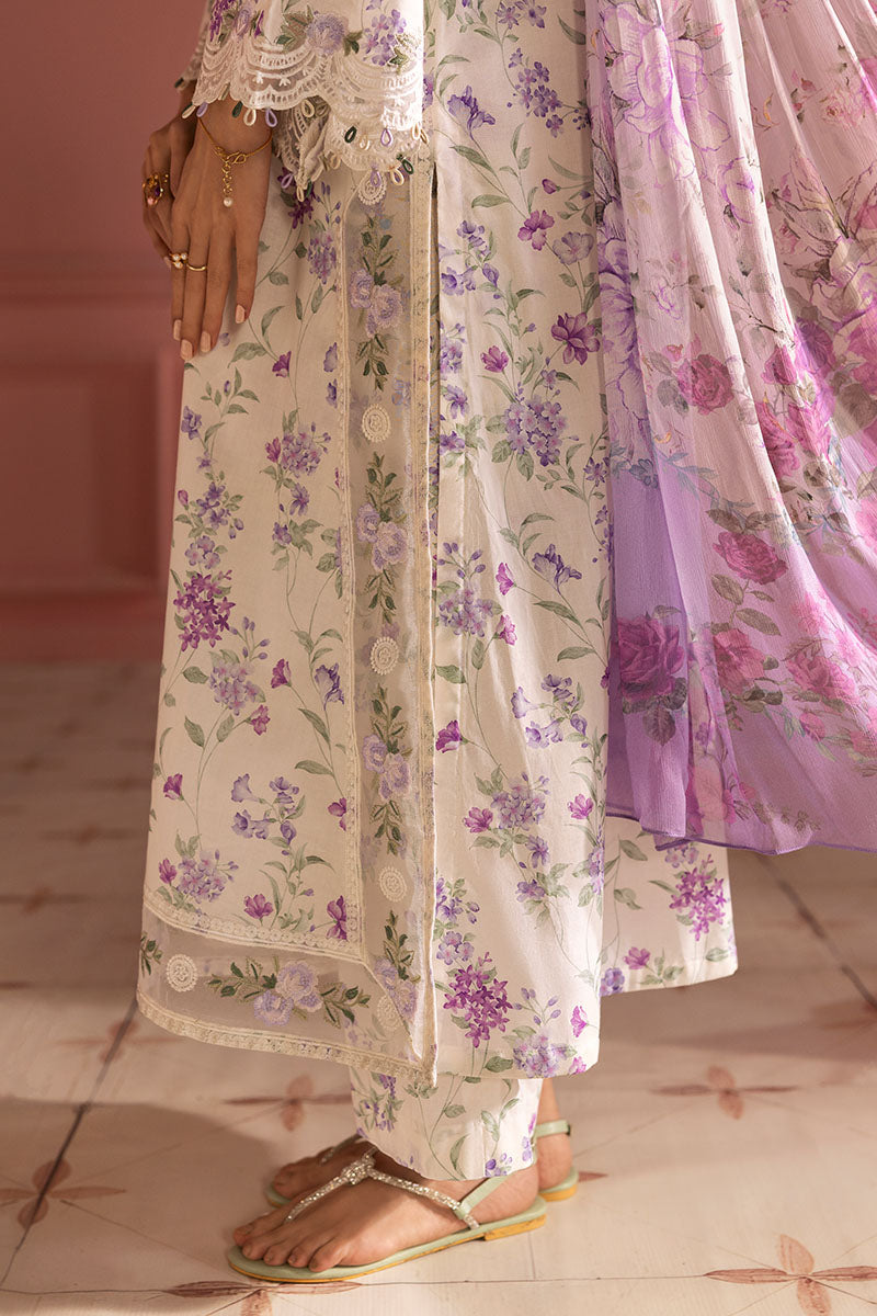 Cross Stitch | Premium Lawn 25 | LILAC BLOOM - Official CRO stockist in UK - Sakeena London