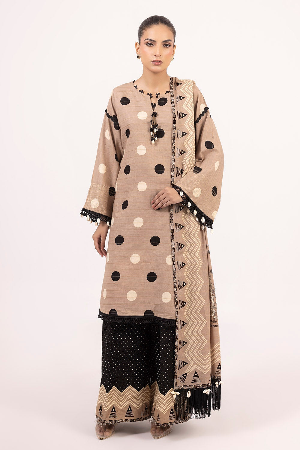 Gul Ahmed | Winter Collection 25 | K-52058 - Official Gul Ahmed stockist in UK - Sakeena London