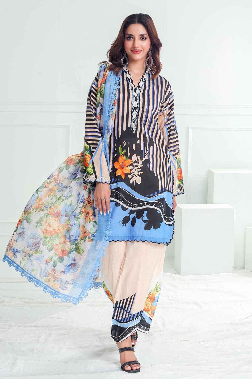 Gul Ahmed | Festive Capsule 25 | PC-52002 - Official Gul Ahmed stockist in UK - Sakeena London