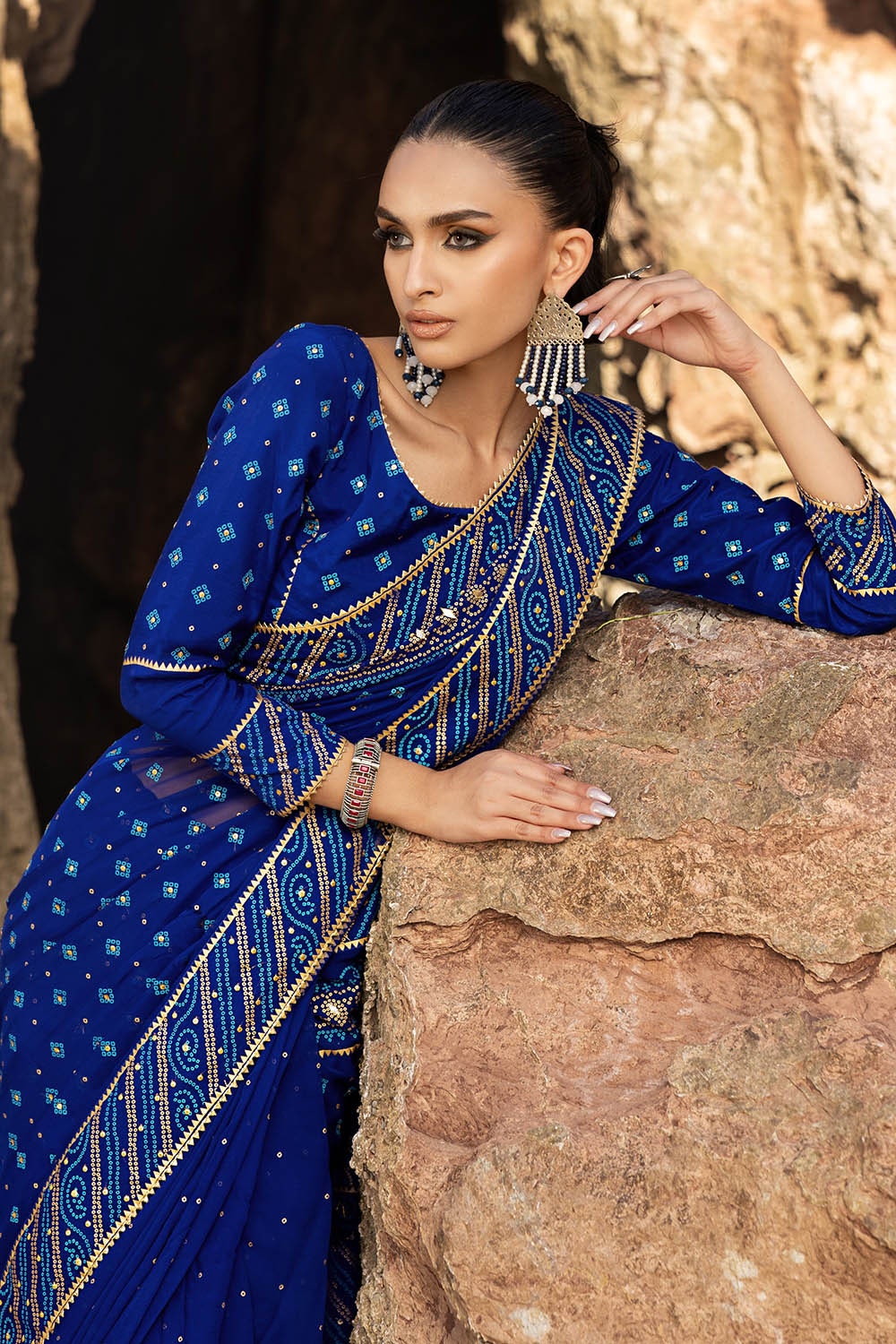 Gul Ahmed | Chunri Lawn 25 | PRS-52002 B - Official Gul Ahmed stockist in UK - Sakeena London