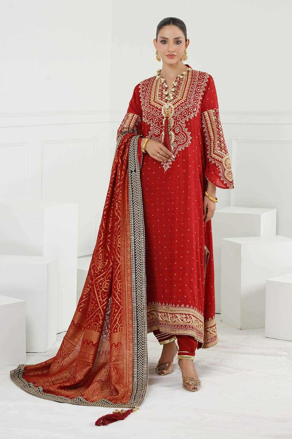 Gul Ahmed | Chunri Lawn 25 | PRW-42003 - Official Gul Ahmed stockist in UK - Sakeena London