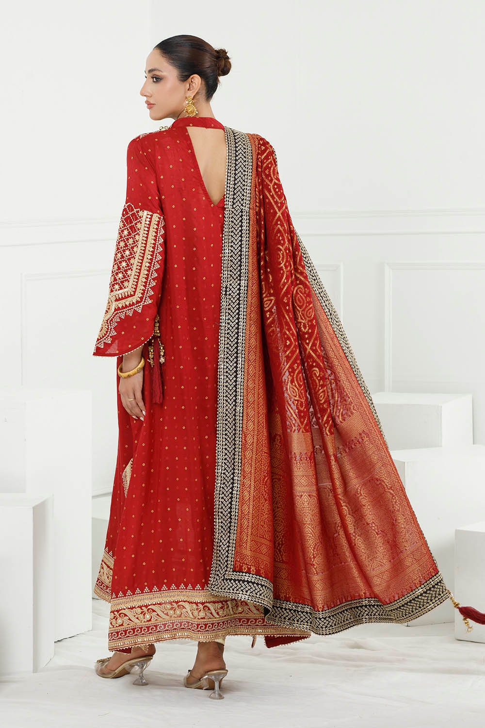 Gul Ahmed | Chunri Lawn 25 | PRW-42003 - Official Gul Ahmed stockist in UK - Sakeena London