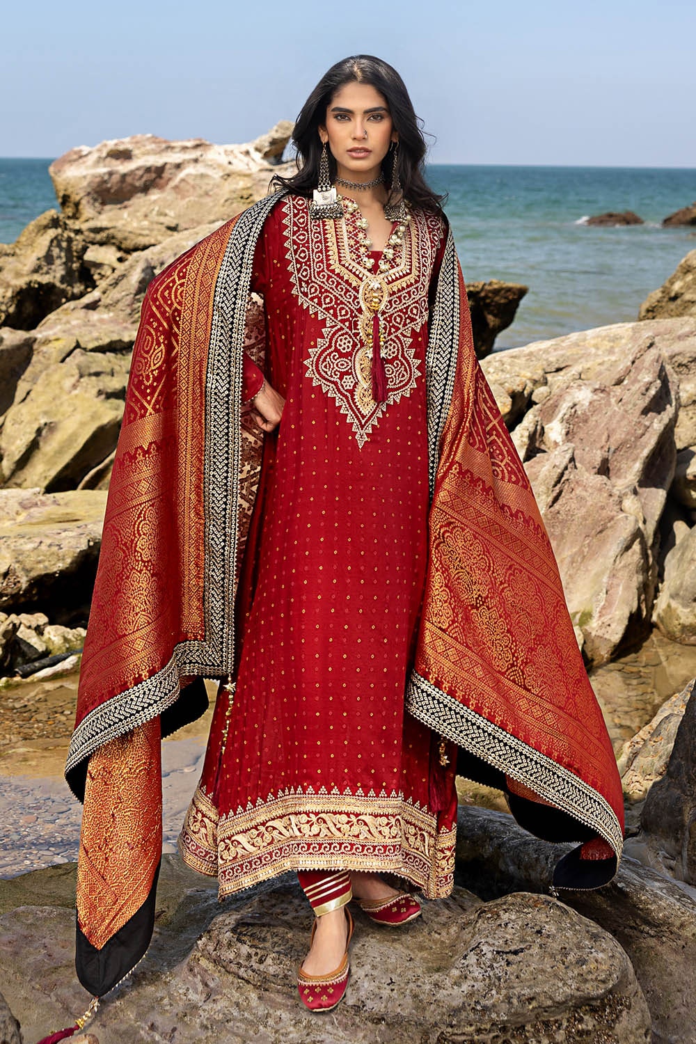 Gul Ahmed | Chunri Lawn 25 | PRW-42003 - Official Gul Ahmed stockist in UK - Sakeena London