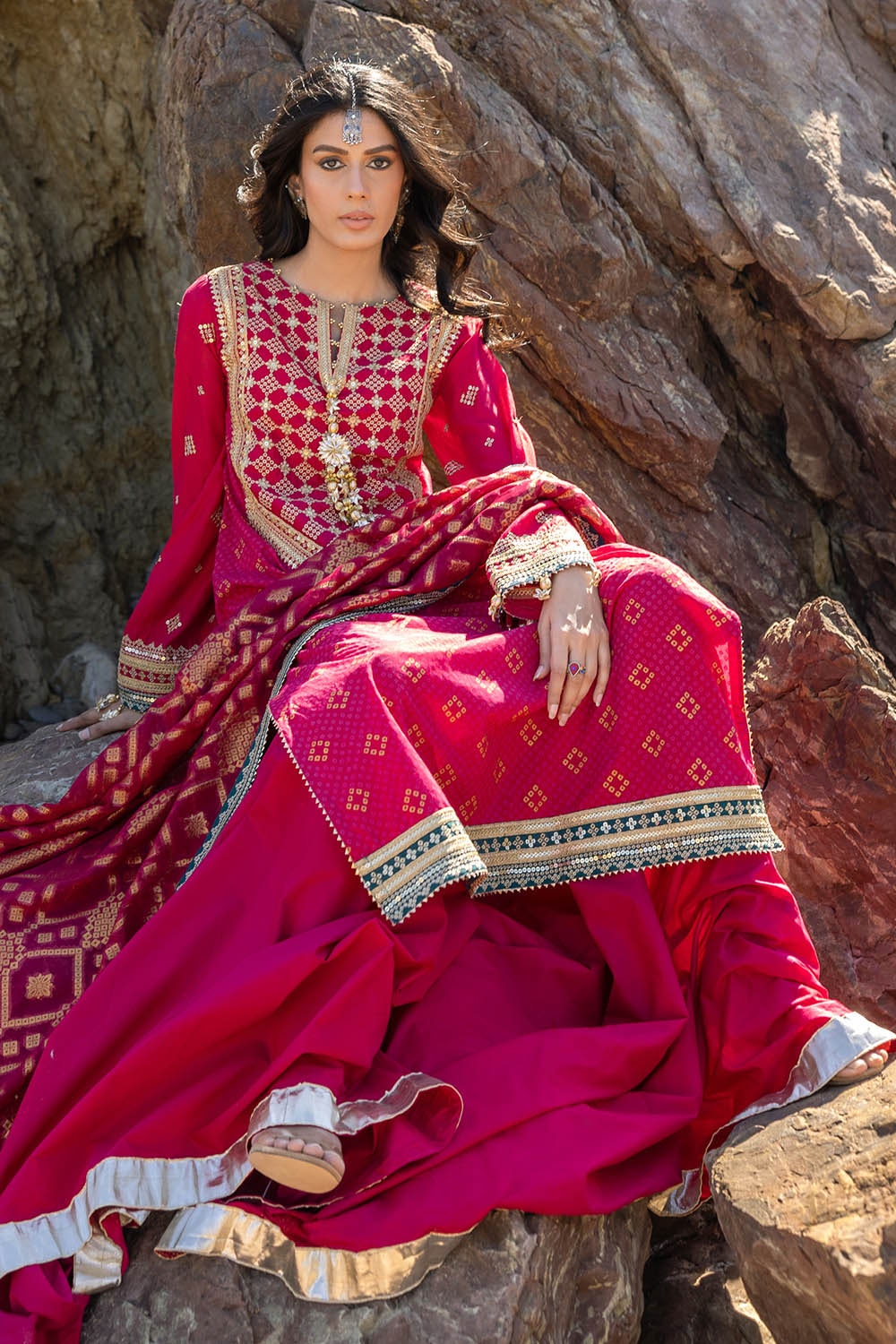Gul Ahmed | Chunri Lawn 25 | PRW-42004 - Official Gul Ahmed stockist in UK - Sakeena London