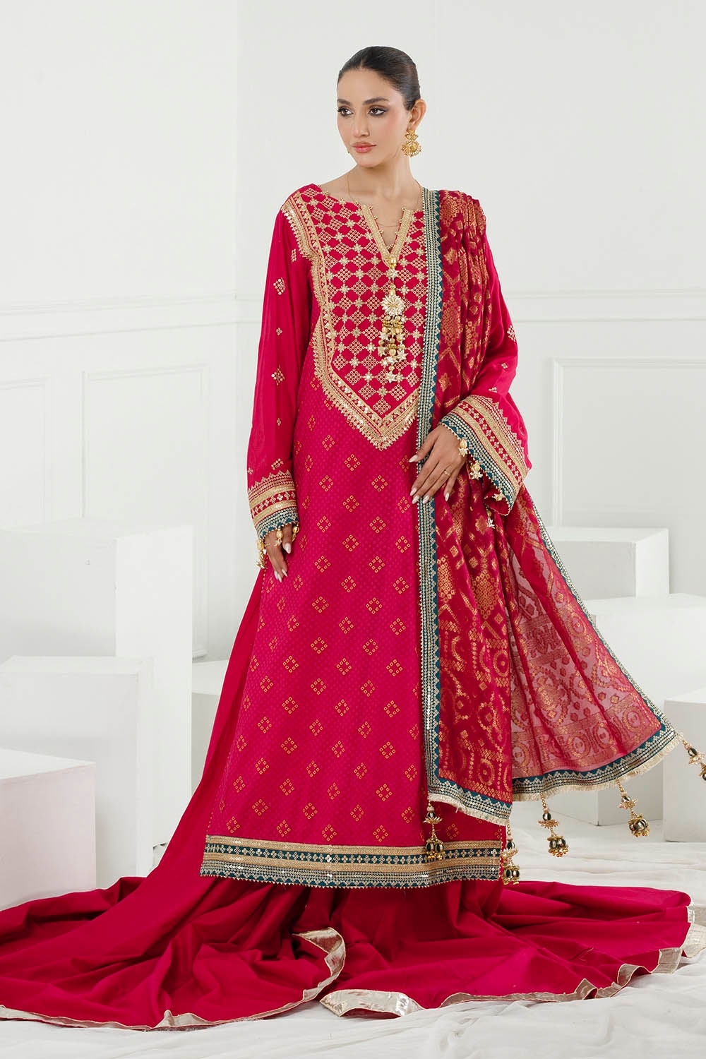 Gul Ahmed | Chunri Lawn 25 | PRW-42004 - Official Gul Ahmed stockist in UK - Sakeena London