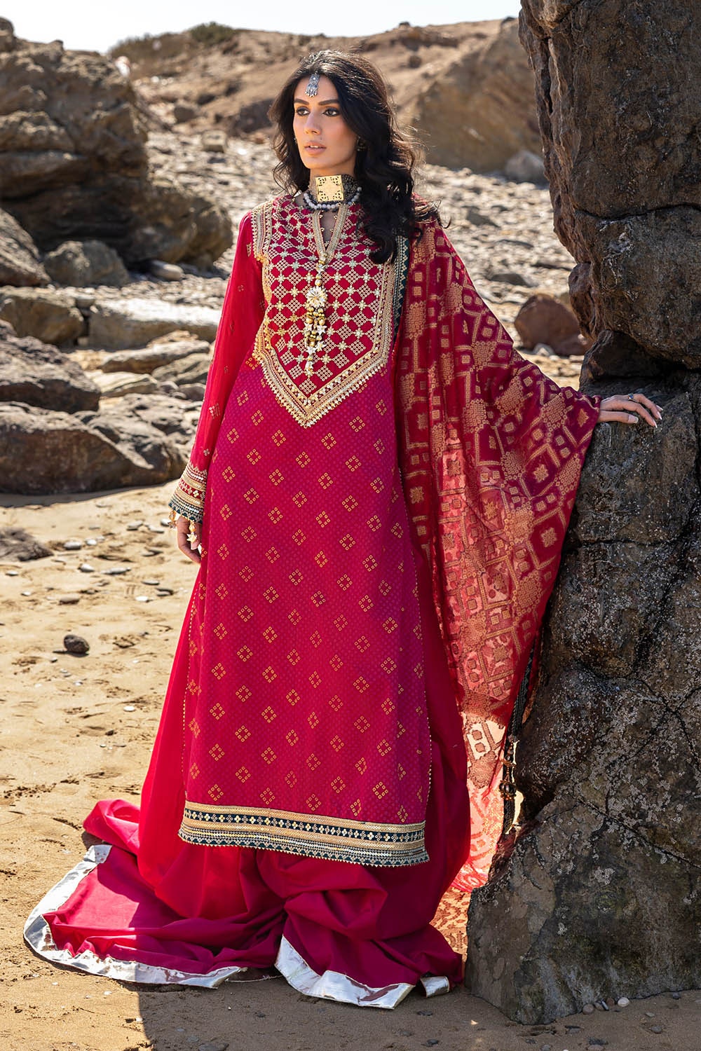 Gul Ahmed | Chunri Lawn 25 | PRW-42004 - Official Gul Ahmed stockist in UK - Sakeena London