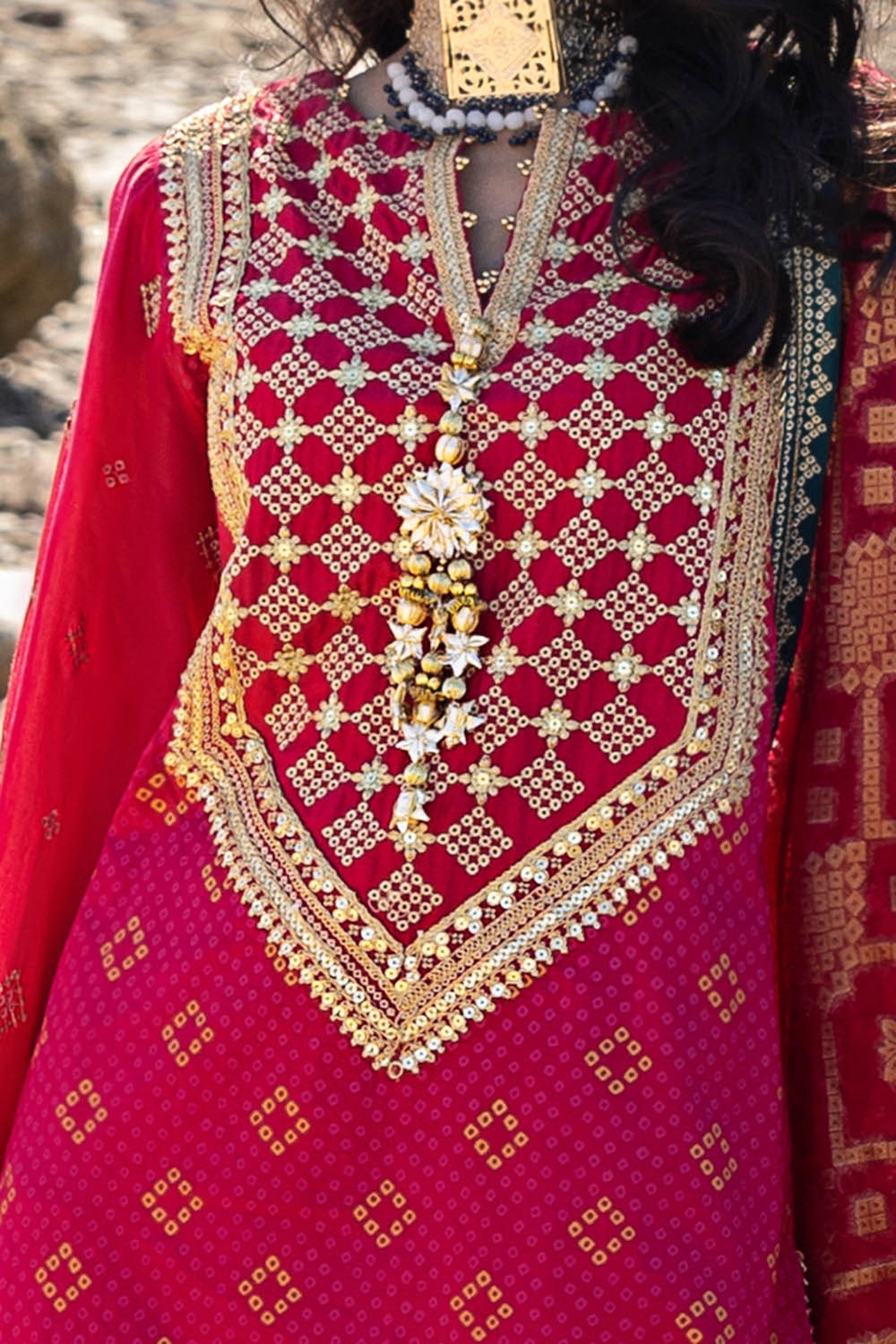 Gul Ahmed | Chunri Lawn 25 | PRW-42004 - Official Gul Ahmed stockist in UK - Sakeena London