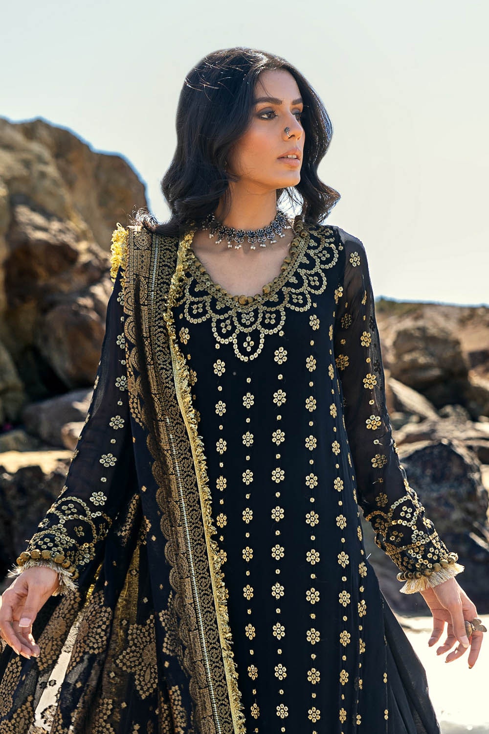 Gul Ahmed | Chunri Lawn 25 | PRW-42005 - Official Gul Ahmed stockist in UK - Sakeena London