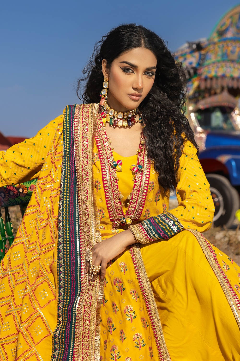 Gul Ahmed | Chunri Lawn 25 | PRW-52020 - Official Gul Ahmed stockist in UK - Sakeena London
