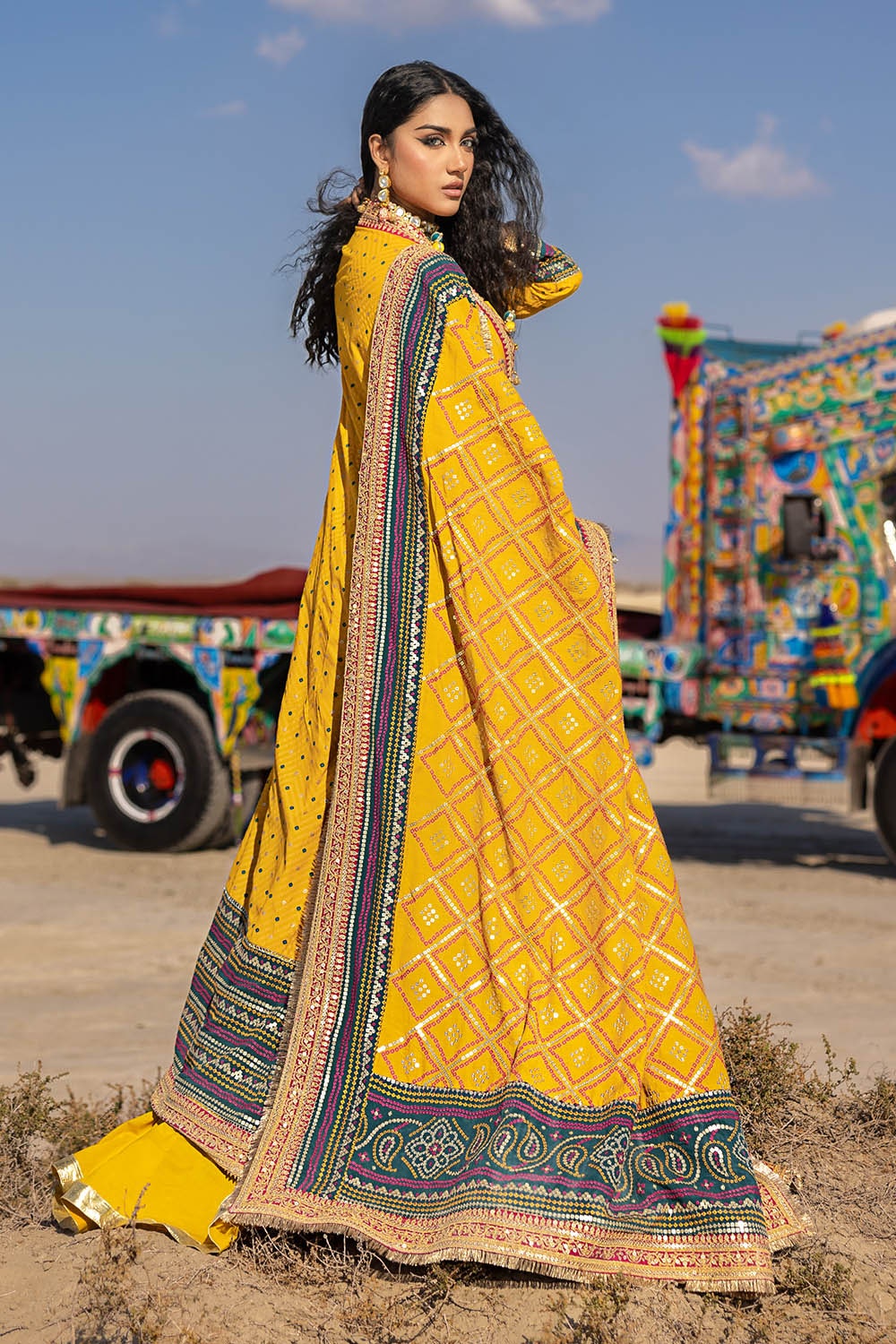 Gul Ahmed | Chunri Lawn 25 | PRW-52020 - Official Gul Ahmed stockist in UK - Sakeena London