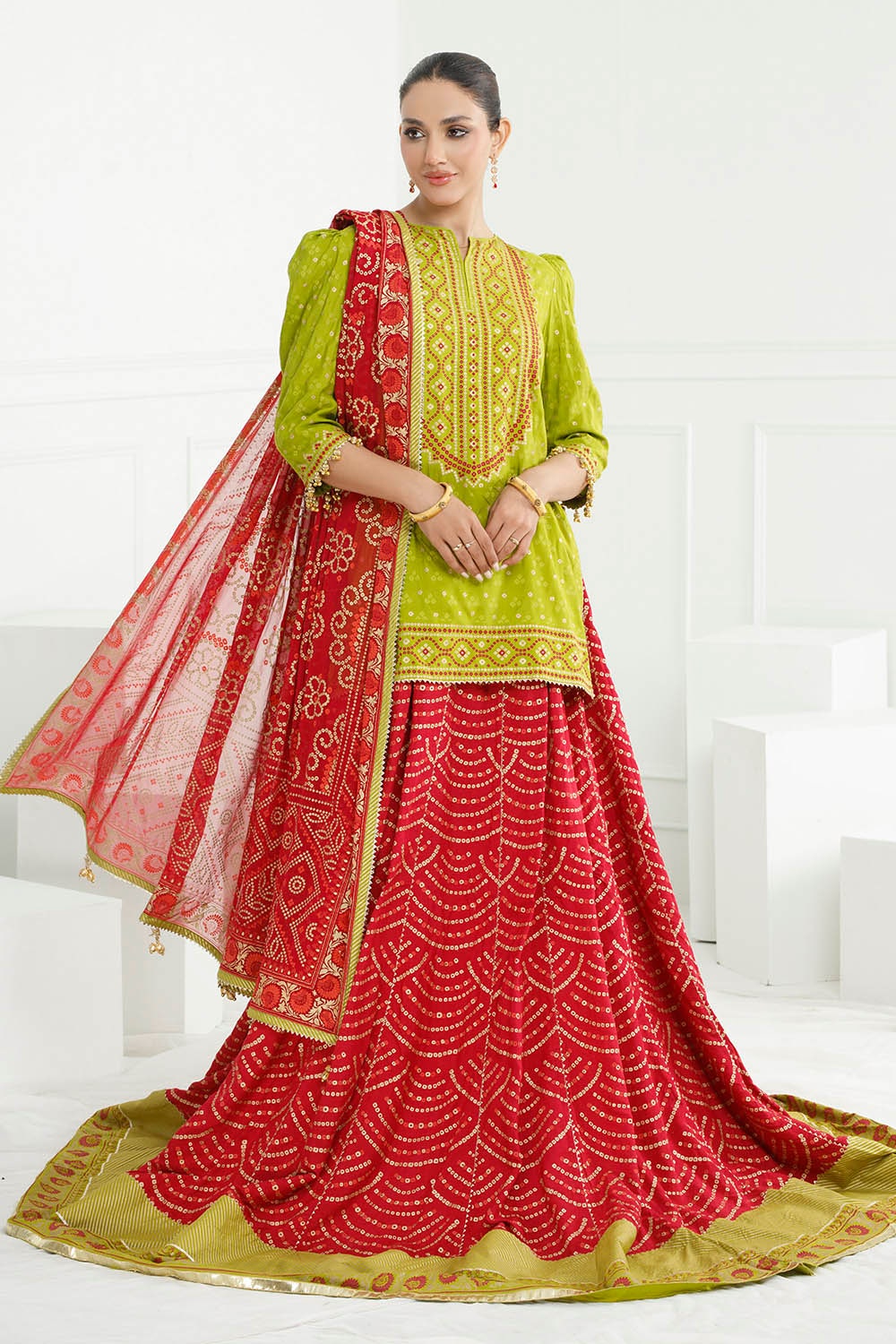 Gul Ahmed | Chunri Lawn 25 | PRW-52021 - Official Gul Ahmed stockist in UK - Sakeena London