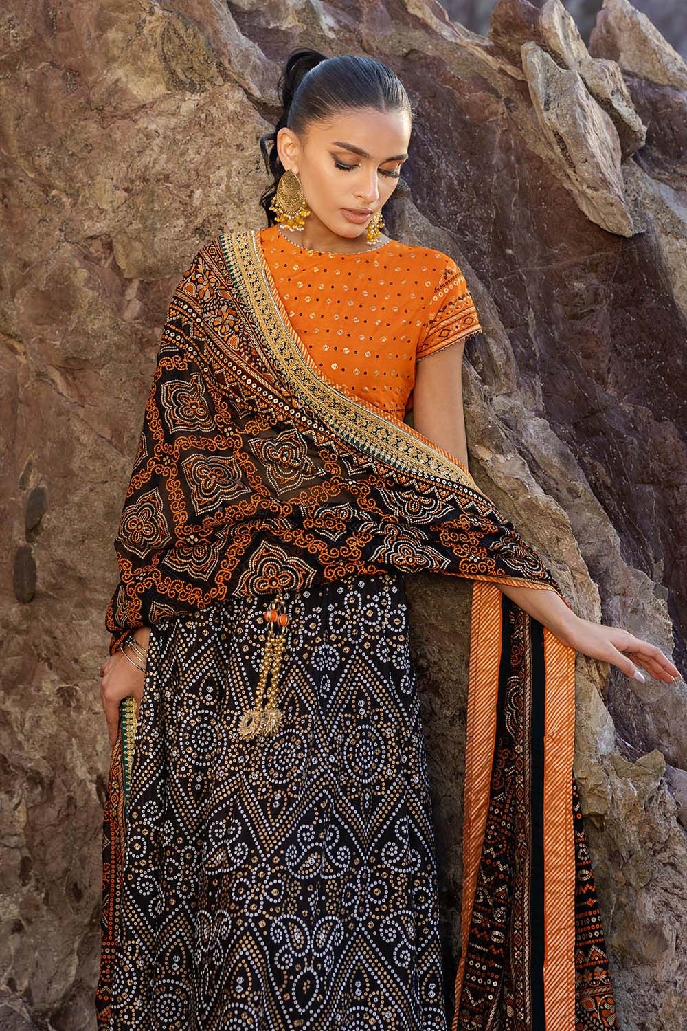 Gul Ahmed | Chunri Lawn 25 | PRW-52022 - Official Gul Ahmed stockist in UK - Sakeena London
