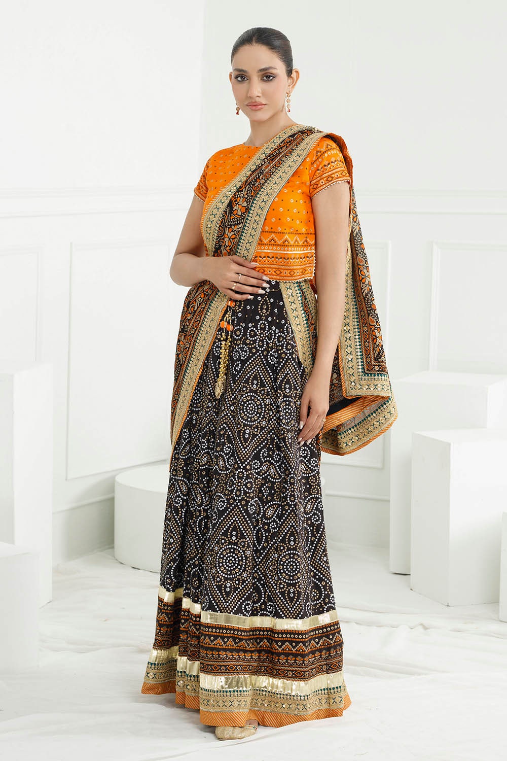 Gul Ahmed | Chunri Lawn 25 | PRW-52022 - Official Gul Ahmed stockist in UK - Sakeena London