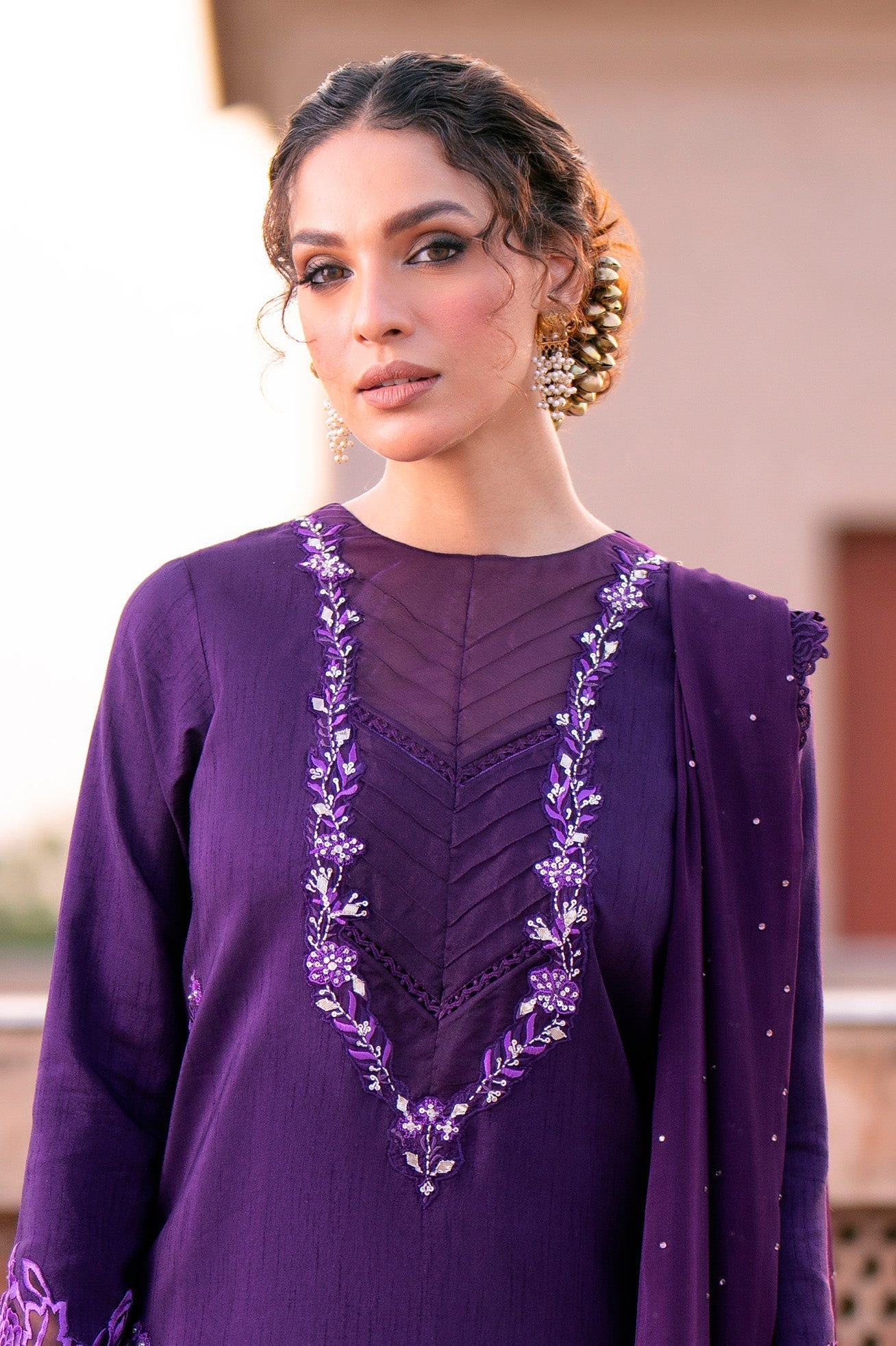 Fozia Khalid | Kahani Silk Luxury Dresses | Manal - Official Fozia Khalid stockist in UK - Sakeena London