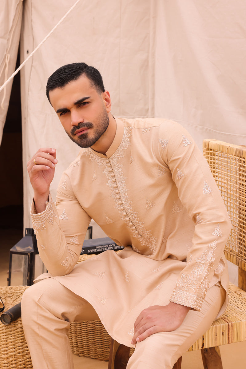 Pakistani Menswear | QAL-JS-02 - Official Sakeena London Ltd. stockist in UK - Sakeena London