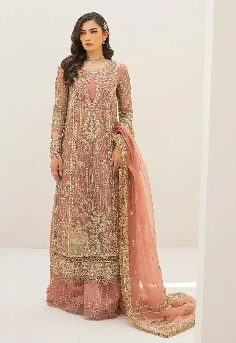 Qalamkar | Couture 23 | C-06 ROSA - Official Qalamkar stockist in UK - Sakeena London