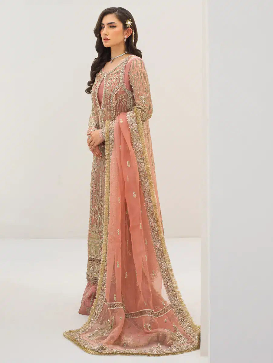 Qalamkar | Couture 23 | C-06 ROSA - Official Qalamkar stockist in UK - Sakeena London