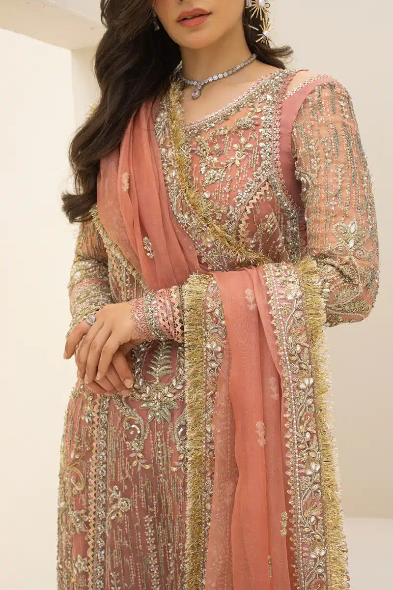 Qalamkar | Couture 23 | C-06 ROSA - Official Qalamkar stockist in UK - Sakeena London