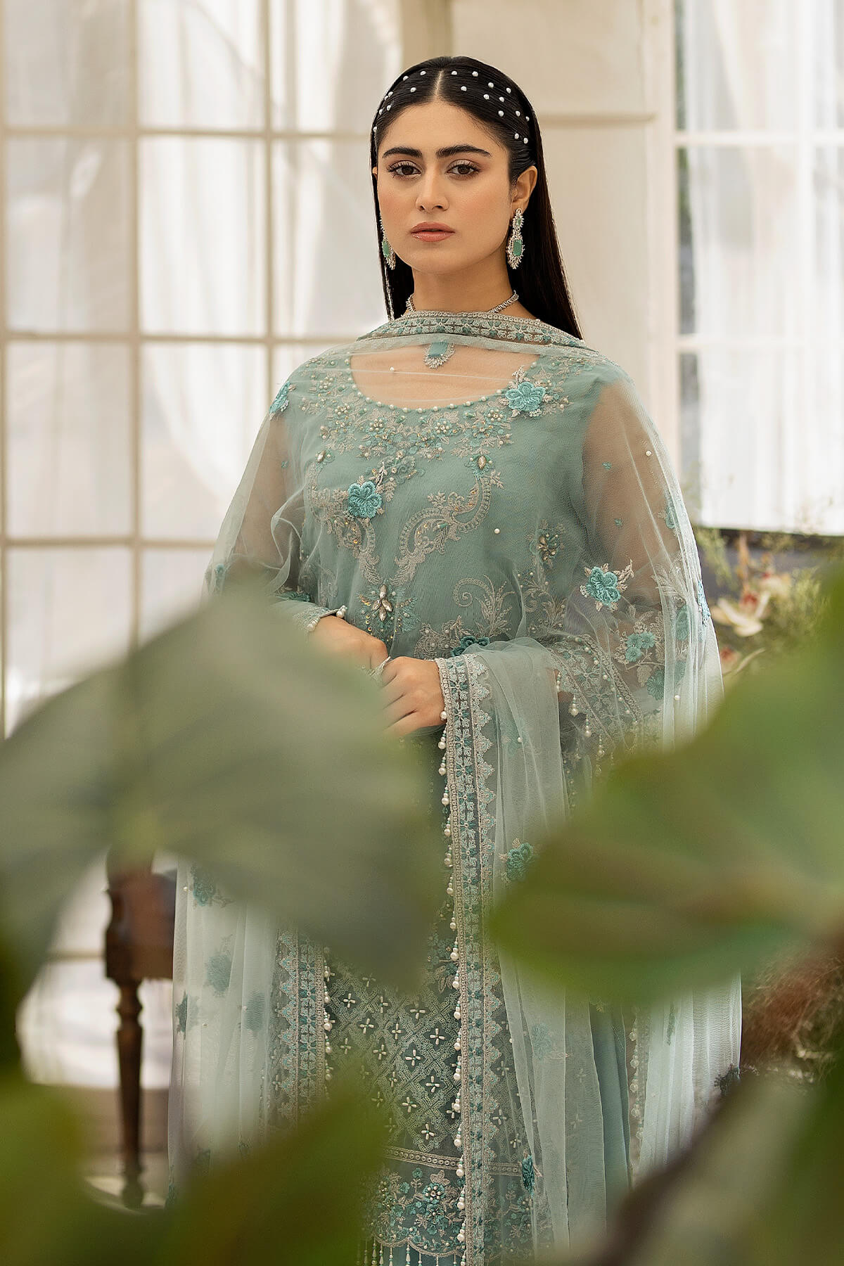 Raeesa Premium | Dehleez Formals | DL-1013 Caribbean Coast - Official Raeesa Premium stockist in UK - Sakeena London