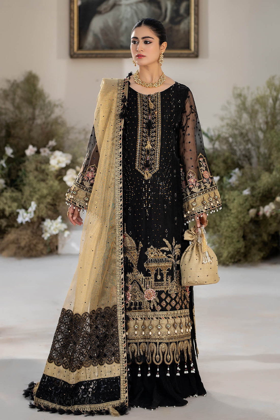 Raeesa Premium | Dehleez Formals | DL-1017 Nightingale - Official Raeesa Premium stockist in UK - Sakeena London