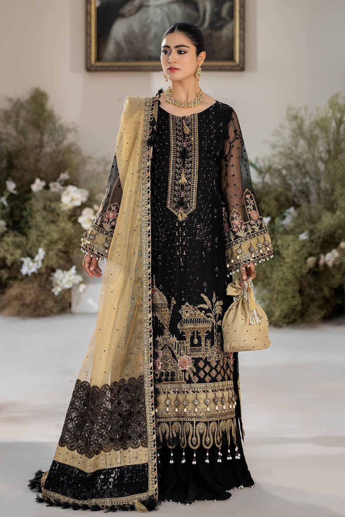 Raeesa Premium | Dehleez Formals | DL-1017 Nightingale - Official Raeesa Premium stockist in UK - Sakeena London